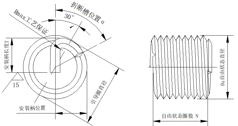 钢丝螺套结构示意图