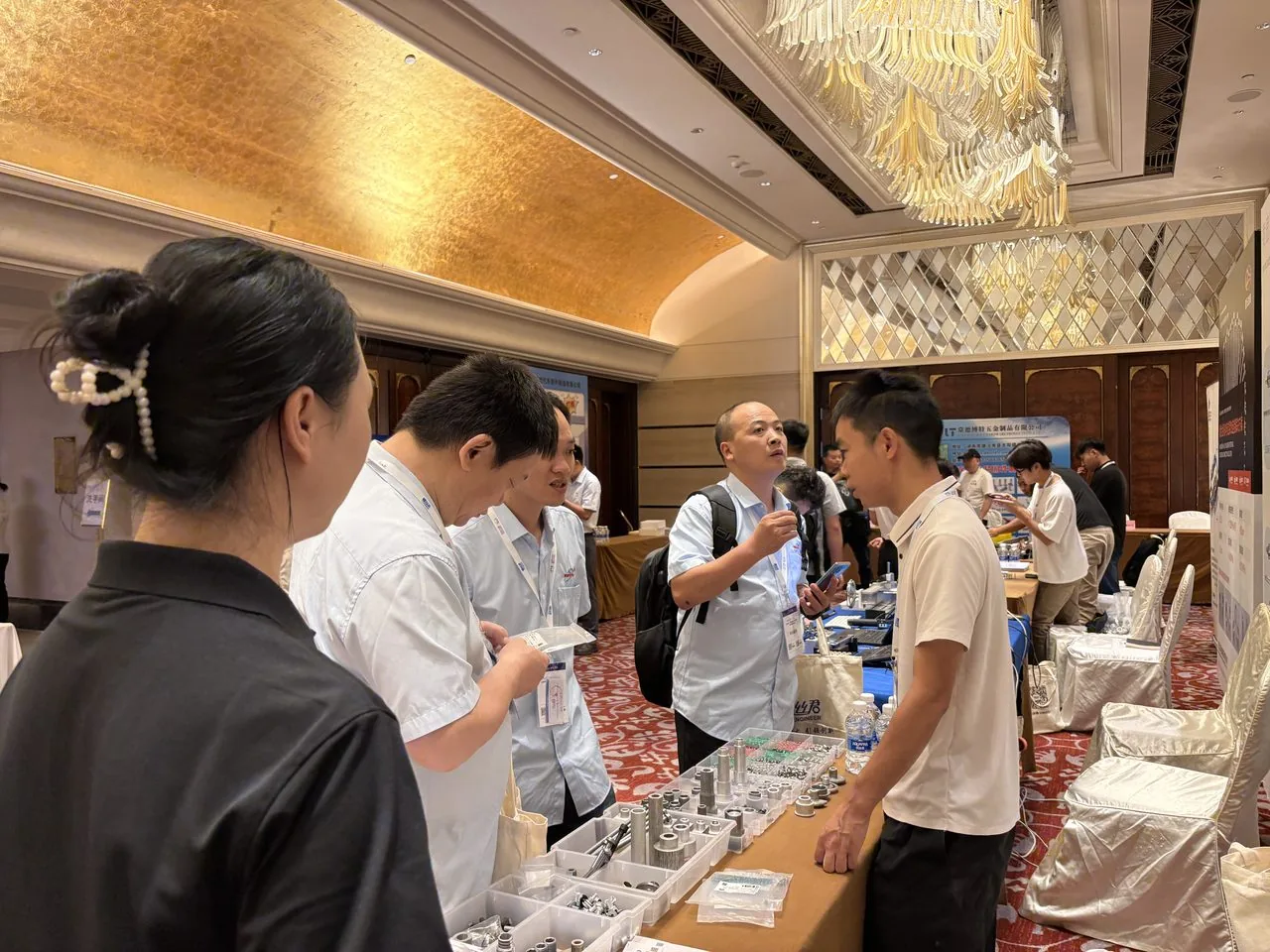行业展会现场交流